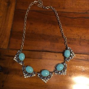 Stella and Dot Rory Statement Necklace blue